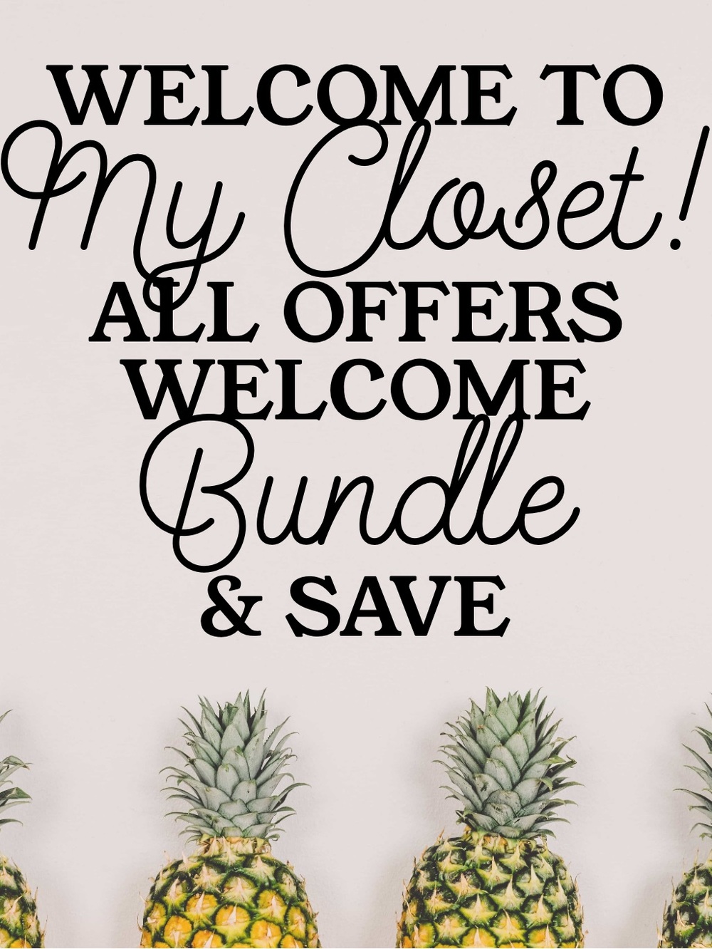Welcome to my closet!